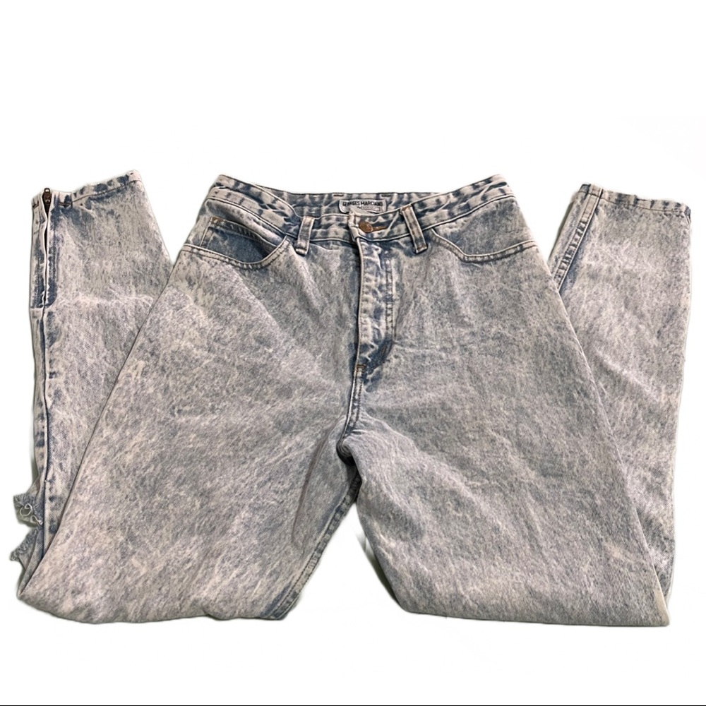 vintage guess x george’s marciano stone wash mom jeans